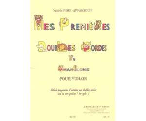 Mes premières Doubles Cordes en Chansons - Pour Violon | Valérie Bime-Apparailly | Recueil de partitions avec CD pour jeunes violonistes | Exercices progressifs et chansons traditionnelles françaises