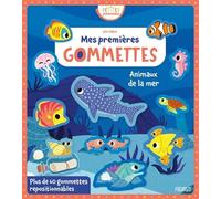 Léa Fabre – Mes premières gommettes : Animaux de la mer – 60 gommettes repositionnables – Broché