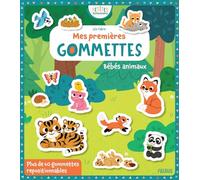 Léa Fabre – Mes premières gommettes – Bébés animaux – 60+ gommettes repositionnables – Broché