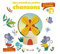 Mes premières chansons à toucher Vol.2 – Livre sonore, 5 puces & 5 matières – Dès 6 mois – Grund