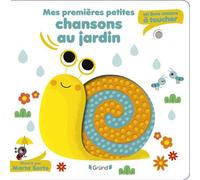 Mes premières petites chansons au jardin : un livre sonore à toucher - Livre sonore et éveil avec 5 puces sonores et 5 matières à toucher - Bébé dès 6 mois