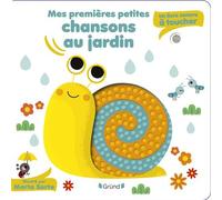 Mes premières petites chansons au jardin – Livre sonore à toucher, 5 puces & 5 matières – Dès 6 mois