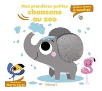 Mes premières petites chansons au zoo - Livre sonore et éveil avec 5 puces sonores et 5 matières à toucher - Bébé dès 6 mois
