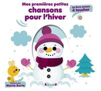 Mes premières chansons pour l'hiver - Livre sonore et éveil avec 5 puces sonores et 5 matières à toucher - Bébé dès 6 mois