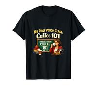 Mes premières règles Class Coffee 101 Teacher Caffeine Life T-Shirt