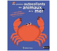 Nathalie Choux – Mes premiers autocollants : Les animaux de la mer – Autocollants repositionnables