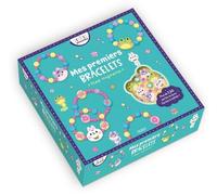 Mes Premiers Bracelets Trop Mignons - Coffret Avec Plus De 130 Perles En Bois, 2 Fils Élastiques Et Le Pas À Pas Illustré