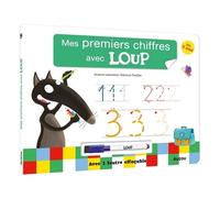 Livre ardoise - mes premiers chiffres avec loup