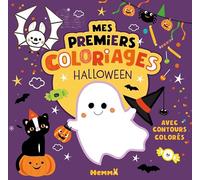 Mes premiers coloriages avec contours colorés - Halloween - coloriages - contours colorés - 2 ans