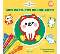 Mes premiers coloriages (inclus 5 crayons cire) - Clémentine Dérodit - Fleurus - Jeux livres objets