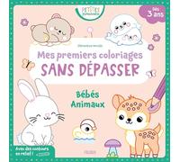 Clémentine Dérodit – Mes premiers coloriages sans dépasser : Bébés animaux – Broché
