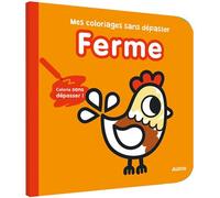 Mes premiers coloriages sans depasser - ferme - Tiago Americo - Auzou Philippe Eds - broché - Document jeunesse