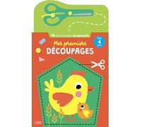 Mes Premiers Découpages - 16 Découpages Progressifs - Dès 4 ans - Avec Ciseaux Sécurisés et Aidants - La Ferme