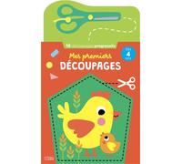 Mes Premiers Découpages - 16 Découpages Progressifs - Dès 4 ans - Avec Ciseaux Sécurisés et Aidants - La Ferme