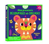 Clémentine Dérodit – Mes premiers découpages et collages – Animaux fluo – Fleurus