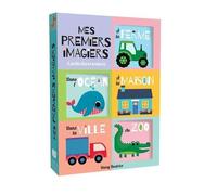 Mes Premiers Imagiers - 6 Petits Livres Texturés : A La Ferme - Au Zoo - Dans Le Jardin - A La Maison - Dans La Ville - Dans L'océan