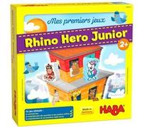 HABA Jeu Mes premiers jeux – Rhino Héro Junior – coopératif, classement et construction – 2 ans+