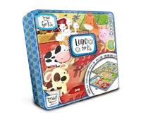 Mes premiers jeux, Ludo et l'oie pour enfants, jeux de société classiques pour enfants et familles, éducatifs et amusants, Ludo et l'oie, pièces en bois, boîte en métal durable, sans plastique