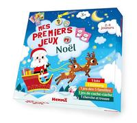 Mes premiers jeux - Noël - Coffret jeux - Jeux de société - Memory - jeux des familles - cherche et trouve - loto - cache-cache - 3 ans