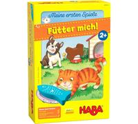 HABA Jeu Mes Premiers Jeux - Nourrit mich! - Dès 2 ans, 1-5 joueurs, 5 figurines en bois