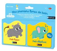 Mes premiers livres de bain - Petit hippo - Petit éléphant - Caroline Dall'Ava - Nathan - Coffret - Album éveil dès la naissance