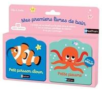 Mes premiers livres de bain - Petit poisson clown - Petite pieuvre - Caroline Dall'Ava - Nathan - Coffret - Album éveil dès la naissance