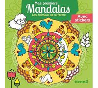 Mes premiers mandalas - Les animaux de la ferme - Album de coloriage - Dès 4 ans