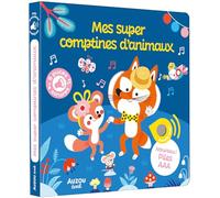 Livre de comptines - Mes super comptines d'animaux - Chansons amusantes - Illustrations colorées - Éducatif