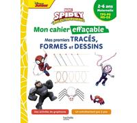 Disney - Spidey et ses amis extraordinaires - Mon cahier effaçable - Mes premiers tracés Mes premiers tracés, formes et dessins - Collectif - Hachette Education - broché - Scolaire / Universitaire