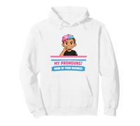 Mes pronoms None of Your Business Pride LGBTQ Sweat à Capuche