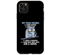 Mes quatre humeurs J'ai besoin de café J'ai besoin d'une sieste J'ai besoin de vacances Coque pour iPhone 11 Pro Max