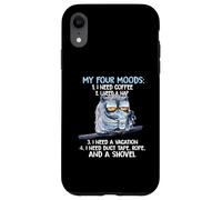 Mes quatre humeurs J'ai besoin de café J'ai besoin d'une sieste J'ai besoin de vacances Coque pour iPhone XR