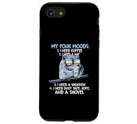 Mes quatre humeurs J'ai besoin de café J'ai besoin d'une sieste J'ai besoin de vacances Coque pour iPhone SE (2020) / 7 / 8