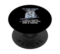 Mes quatre humeurs J'ai besoin de café J'ai besoin d'une sieste J'ai besoin de vacances PopSockets PopGrip Adhésif