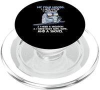 Mes quatre humeurs J'ai besoin de café J'ai besoin d'une sieste J'ai besoin de vacances PopSockets PopGrip pour MagSafe