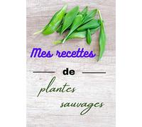 Mes recettes de plantes sauvages: un cahier à compléter de 100 pages pour cuisiniers amateurs, idéal pour cadeau