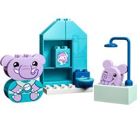LEGO DUPLO 10413 My First – Mes rituels quotidiens: Le Bain – Dès 18 mois, 2 figurines d'éléphants