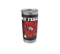 Mes sentiments ont volé mon cœur et ne l'ont jamais rendu Gobelet isotherme en acier inoxydable double paroi