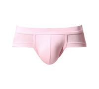 Mes Slip doux pour homme - Couleur unie - En forme de U - Sous-vêtements pour homme - Pour la vie quotidienne - Cadeaux de Saint-Valentin, rose, M