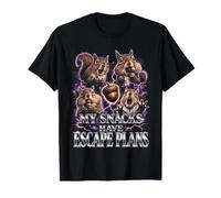 Mes Snacks Ont Un Plan D'évasion Écureuil Rigolo Voleur T-Shirt