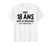 Mes Souvenirs Avec les Meilleurs Cadeau anniversaire 18 ans T-Shirt
