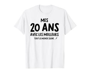Mes Souvenirs Avec les Meilleurs Cadeau anniversaire 20 ans T-Shirt