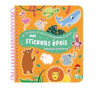 Mes stickers épais - Animaux préférés - Mélanie Grandgirard - Deux Coqs D'or - broché - Livre-jeu
