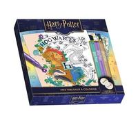 Play Bac Éditions – Harry Potter : Mes tableaux à colorier – Avec 3 feutres brillants