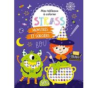 MES TABLEAUX A COLORIER STRASS - MONSTRES ET SORCIERS