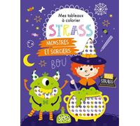 Mes tableaux a colorier strass - monstres et sorciers Atelier Cloro (Auteur)