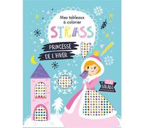 Mes tableaux à colorier strass - Princesse de l'hiver - Atelier Cloro - 1 2 3 Soleil - broché - Document jeunesse