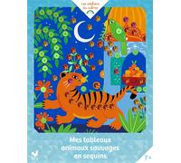 Mes tableaux animaux sauvages en sequins - pochette avec accessoires - Ariane Butto - Deux Coqs D'or - Boîte ou accessoire - Jeux livres objets
