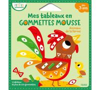 Mes tableaux en gommettes mousse - animaux de la ferme