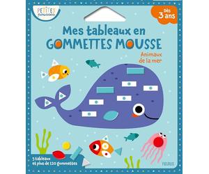 Mes tableaux en gommettes mousse - Animaux de la mer